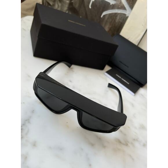 NEW Dolce & Gabbana DG6177 Black Logo Visor Sunglasses - Picture 10 of 14